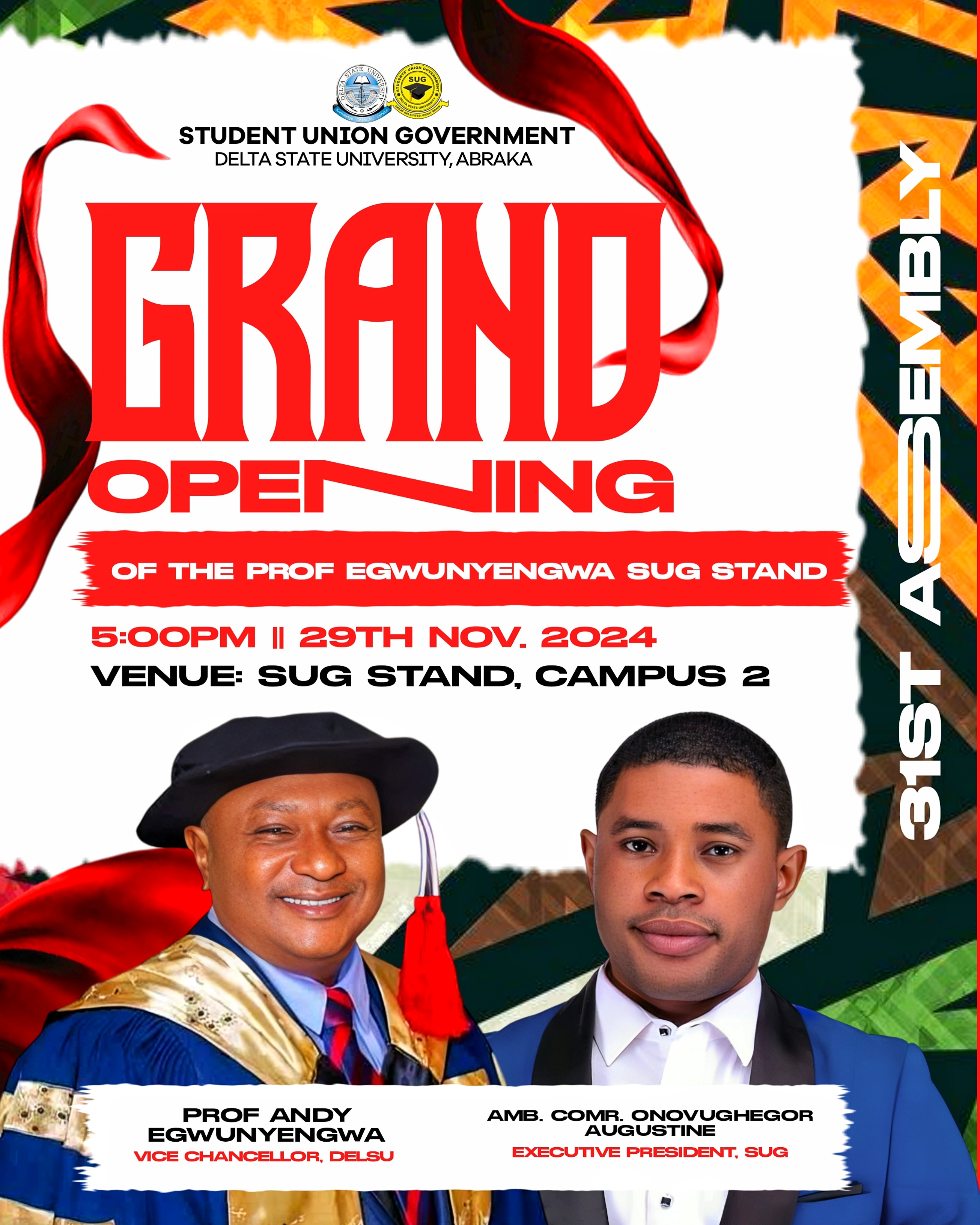 GRAND OPENING OF PROF ANDY SUG STAND